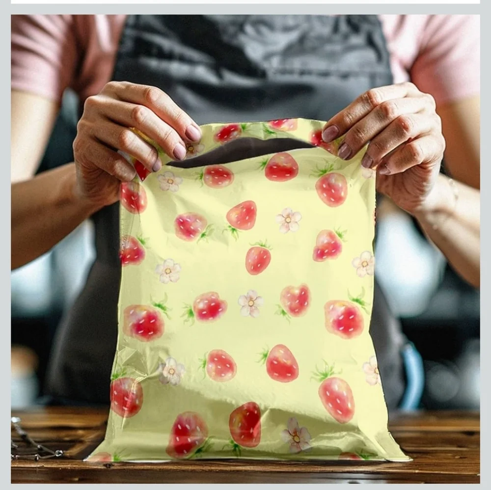 15 Yellow Floral Strawberry Packages